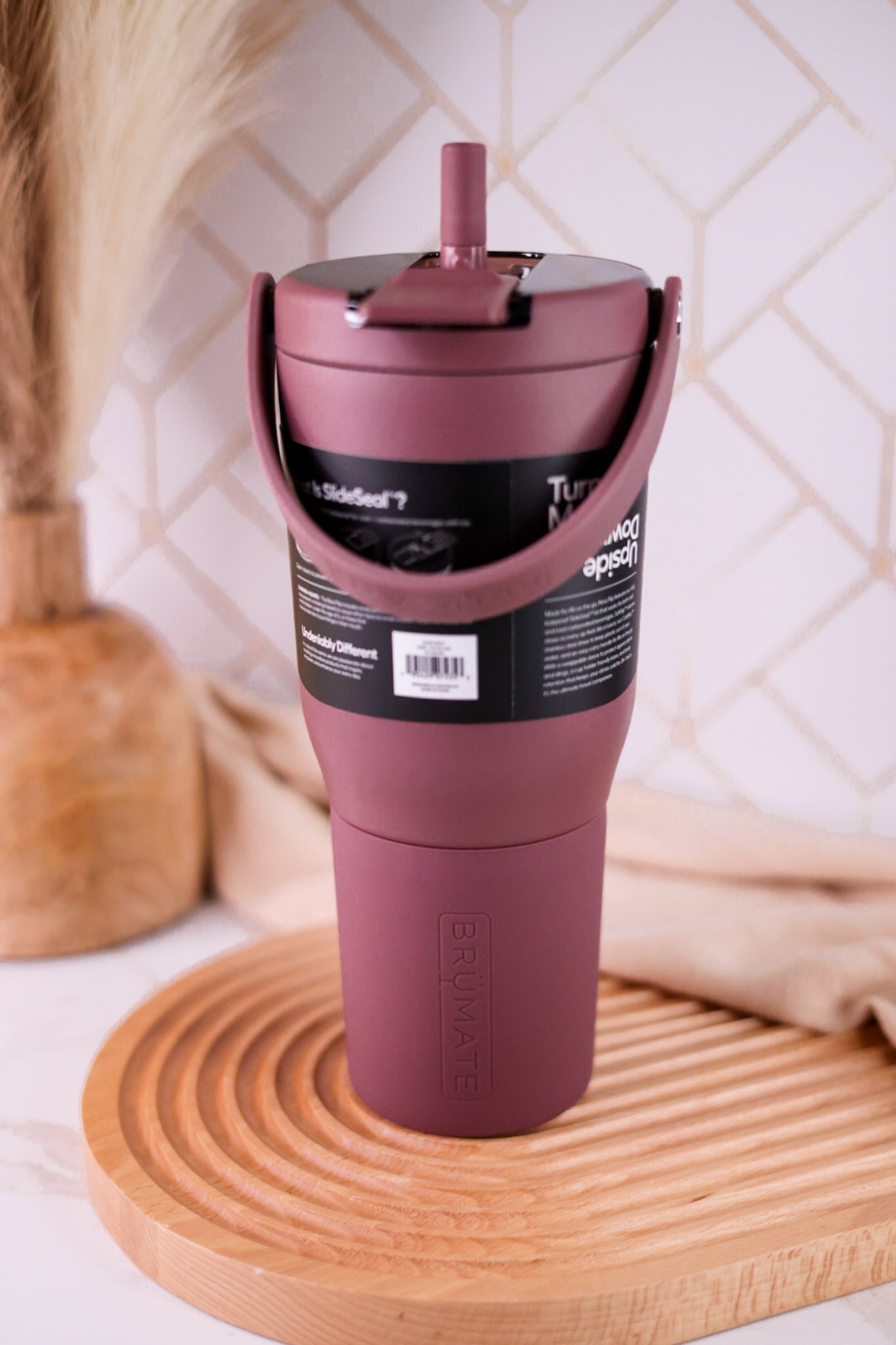 Brumate Rose Taupe 35oz Resa Flip Tumbler - Whiskey Skies - BRUMATE