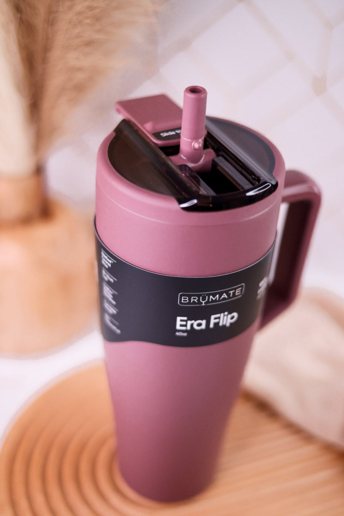 Brumate Rose Taupe 40oz Era Flip Tumbler - Whiskey Skies - BRUMATE
