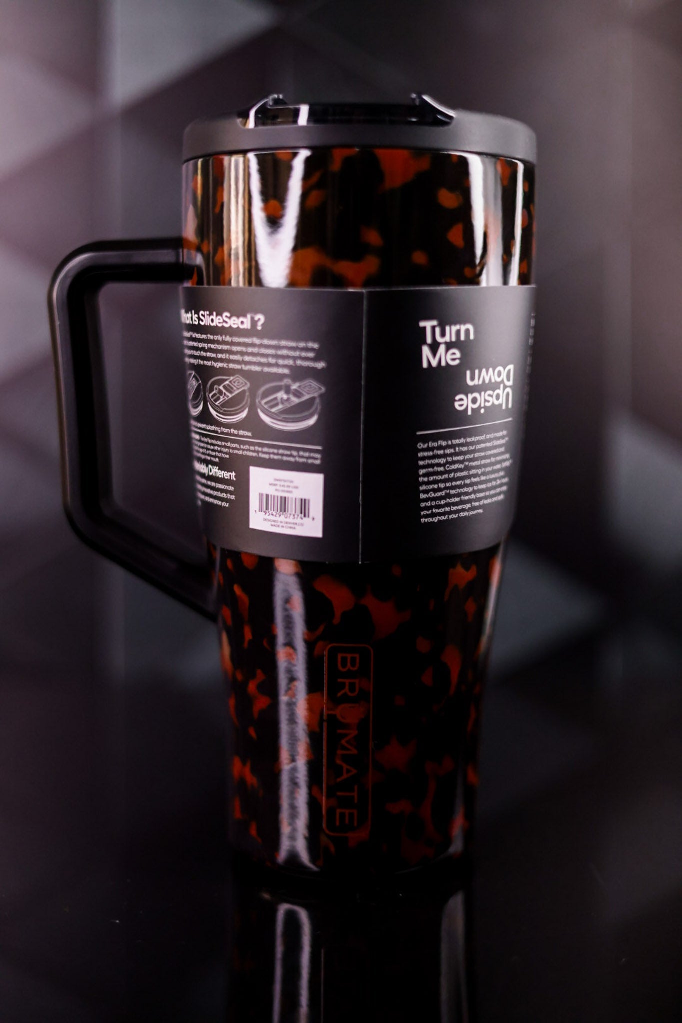 Brumate Tortoiseshell 30oz Era Flip Tumbler - Whiskey Skies - BRUMATE
