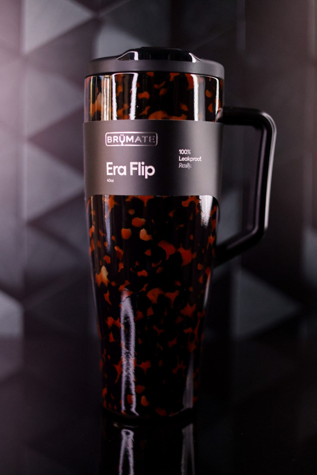 Brumate Tortoiseshell 40oz Era Flip Tumbler - Whiskey Skies - BRUMATE