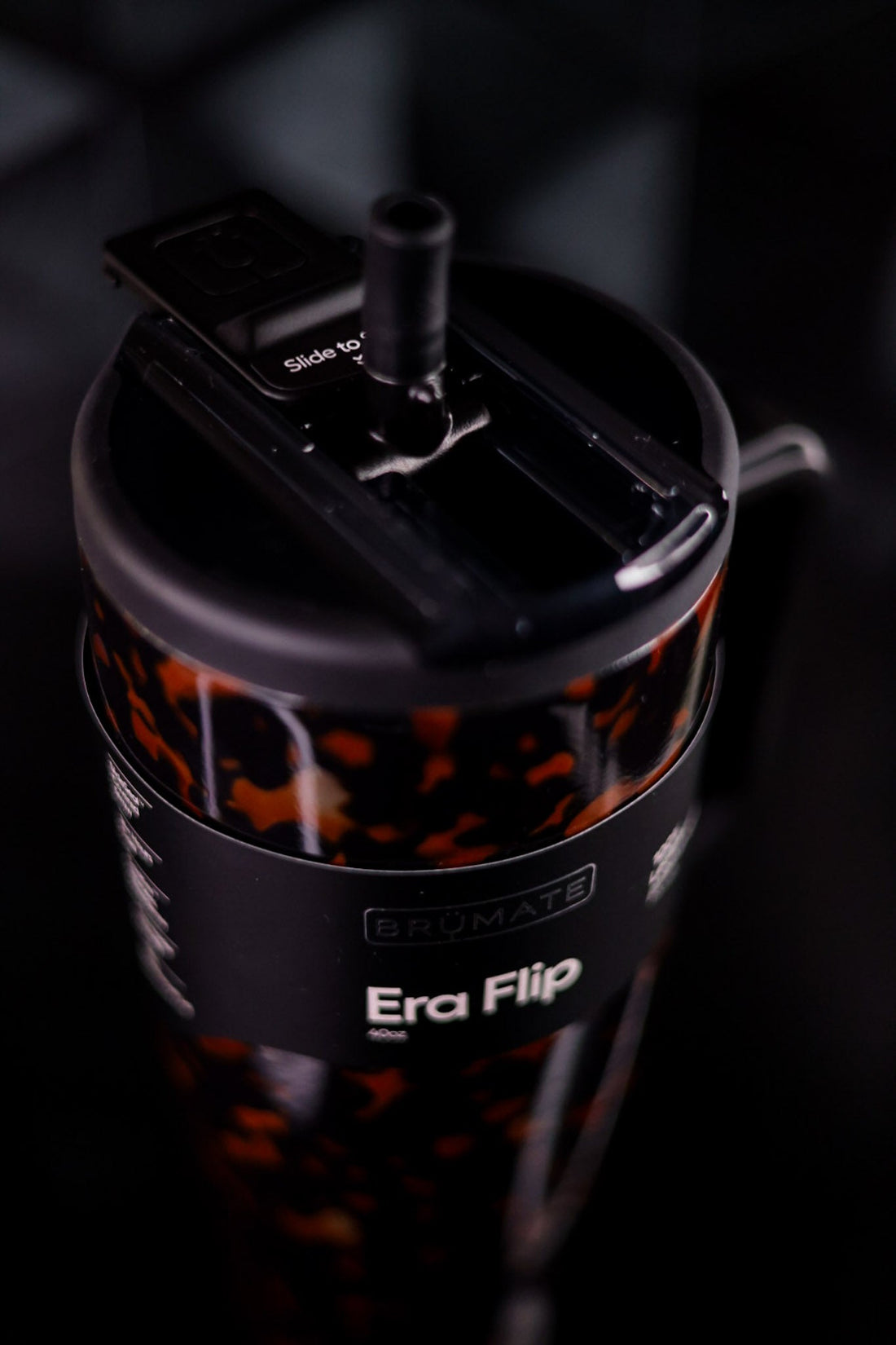 Brumate Tortoiseshell 40oz Era Flip Tumbler - Whiskey Skies - BRUMATE