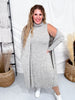 Brushed Cashmere Two Piece Dress & Cardigan Set (8 Colors) - Whiskey Skies - DEAR SCARLETT