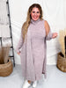 Brushed Cashmere Two Piece Dress & Cardigan Set (8 Colors) - Whiskey Skies - DEAR SCARLETT
