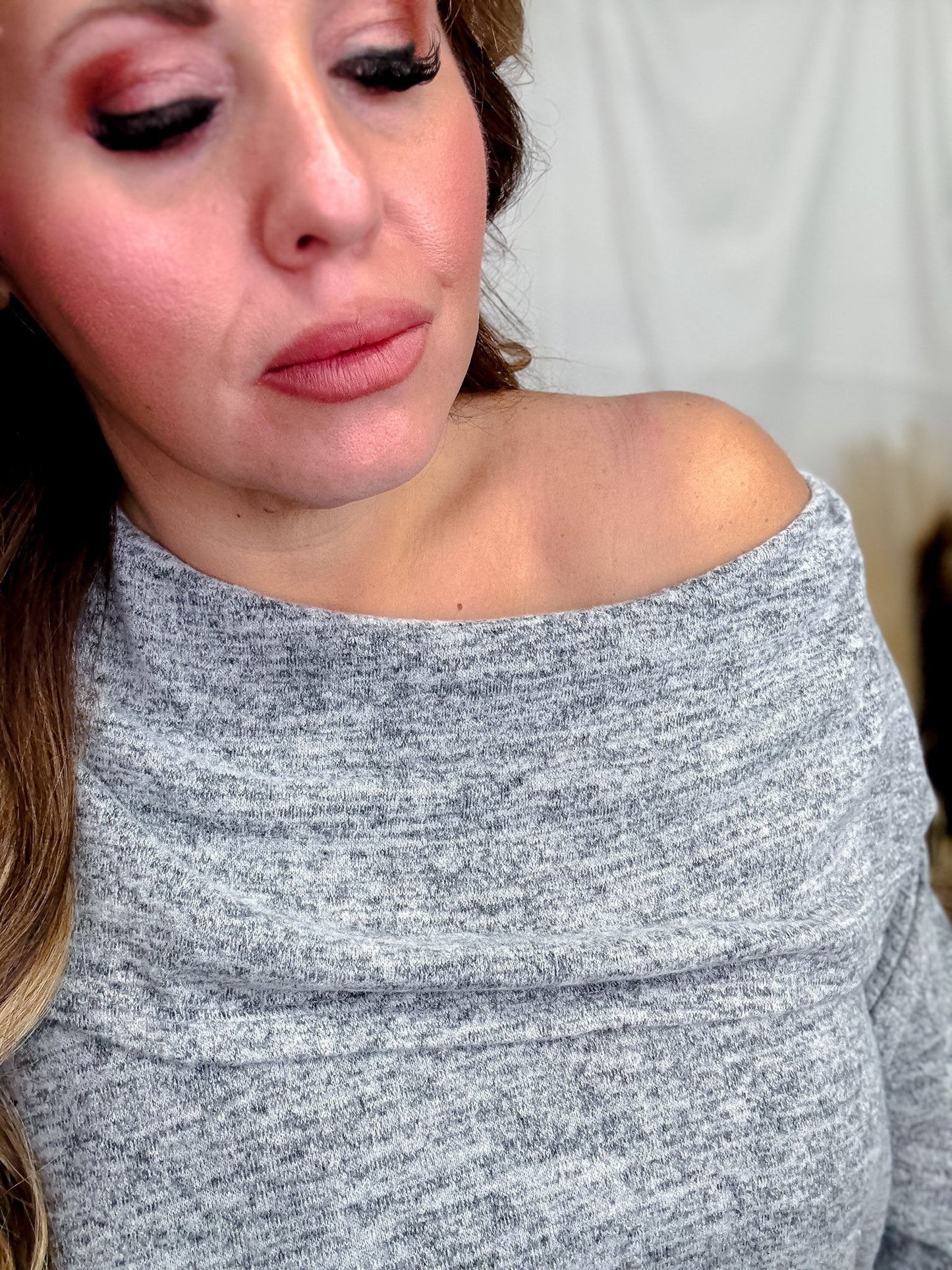 Brushed Soft Off Shoulder Top & Flare Pants Set (8 Colors) - Whiskey Skies - DEAR SCARLETT