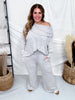 Brushed Soft Off Shoulder Top & Flare Pants Set (8 Colors) - Whiskey Skies - DEAR SCARLETT