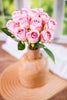 Bundle Of Twelve Pink Roses - Whiskey Skies - RAZ IMPORTS