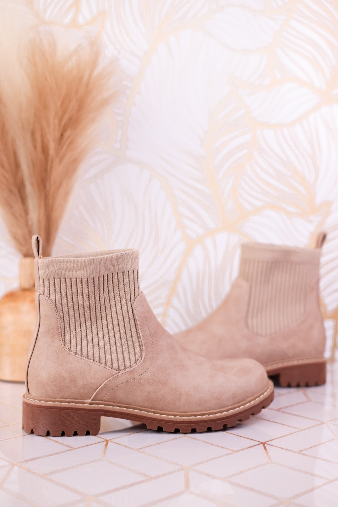 Cabin Fever Round Toe Boots in Camel Brown - Whiskey Skies - CORKYS FOOTWEAR