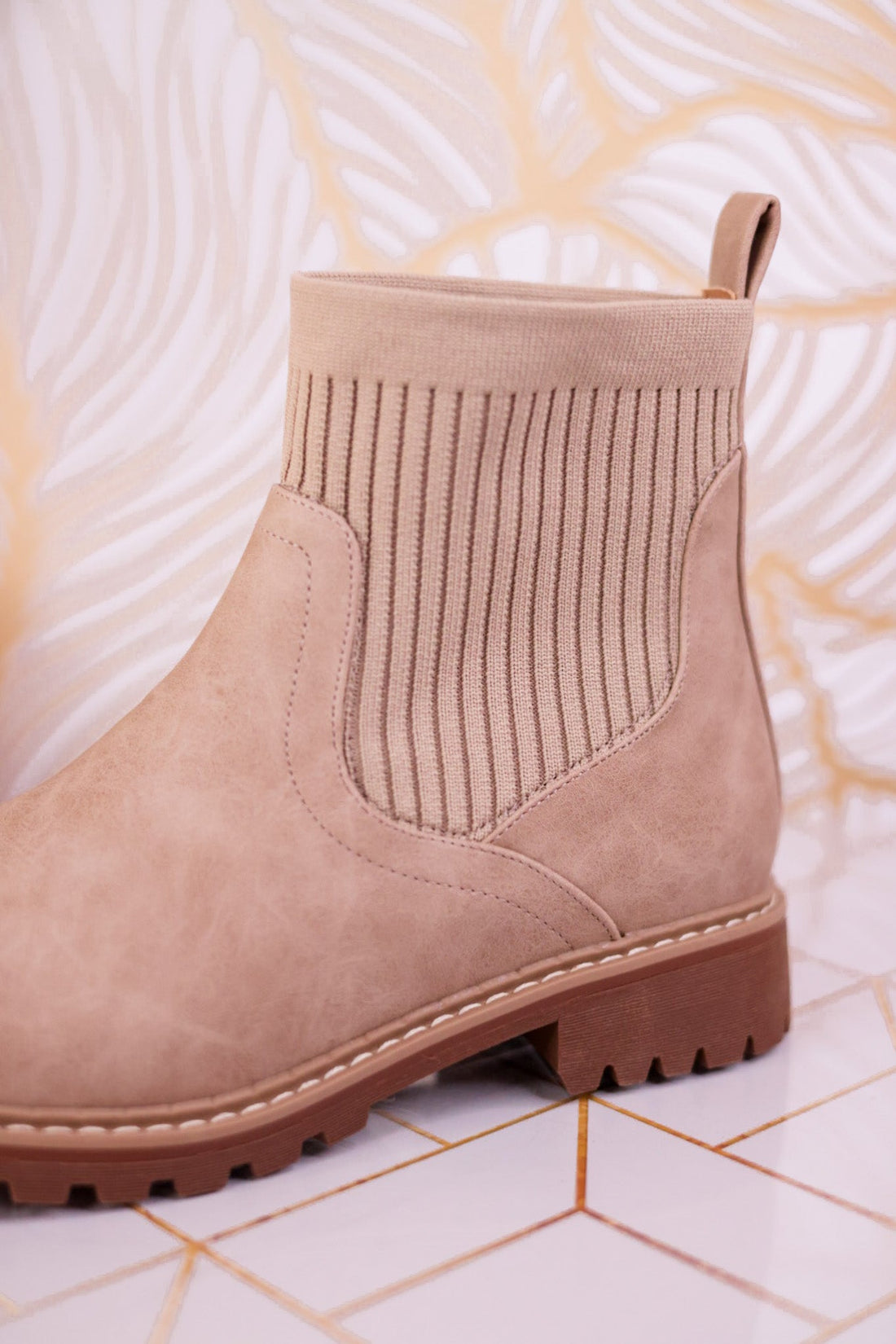 Cabin Fever Round Toe Boots in Camel Brown - Whiskey Skies - CORKYS FOOTWEAR