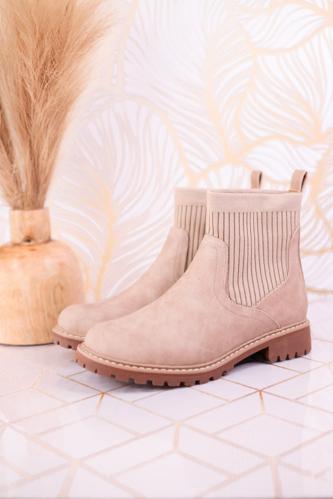 Cabin Fever Round Toe Boots in Camel Brown - Whiskey Skies - CORKYS FOOTWEAR