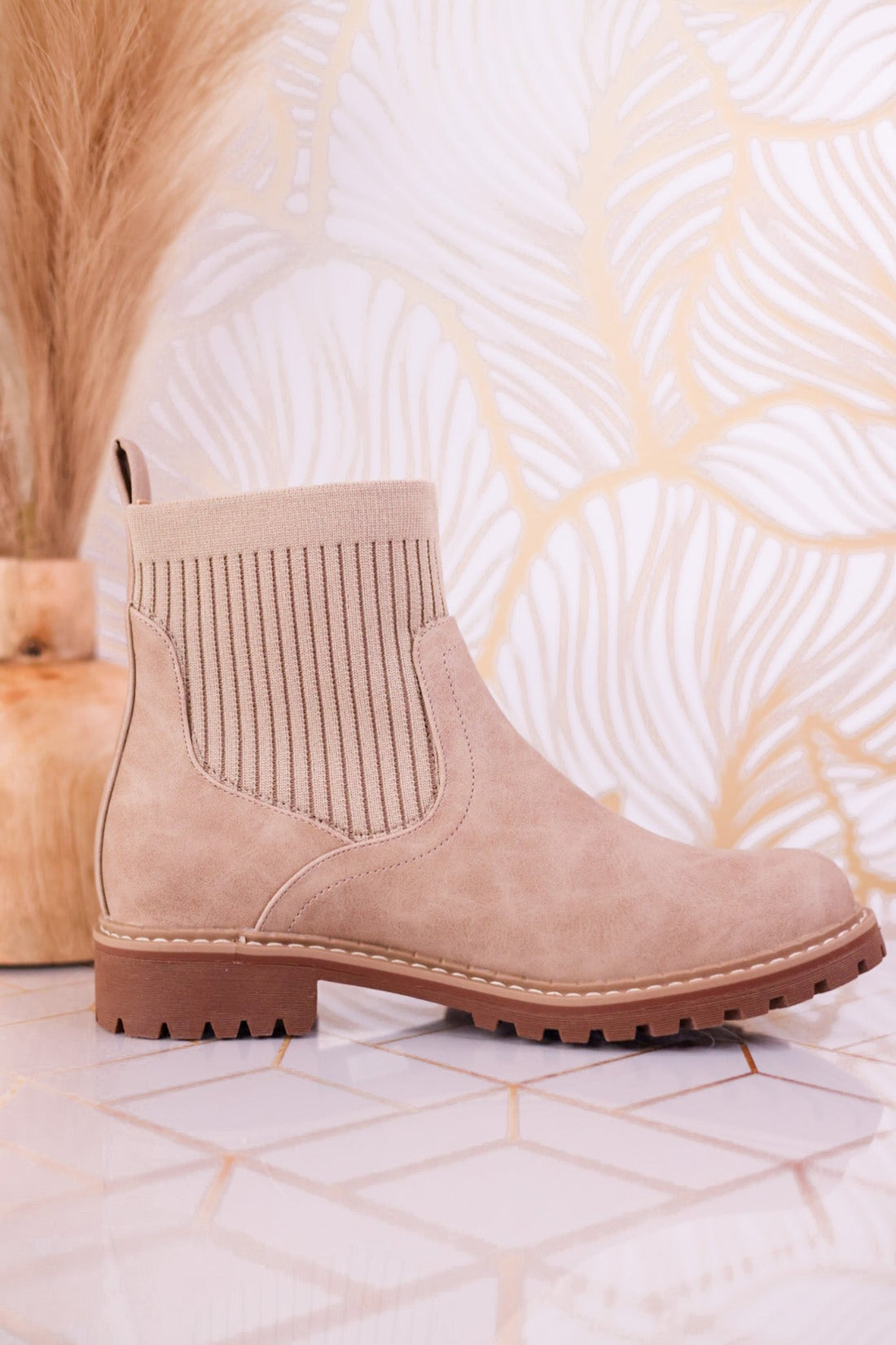 Cabin Fever Round Toe Boots in Camel Brown - Whiskey Skies - CORKYS FOOTWEAR