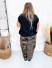 Cable Knit Mock Neck Top In Black - Whiskey Skies - SHE + SKY