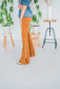 Camel Corduroy Flared Pants - Whiskey Skies - SAINTS & HEARTS
