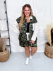 Camo & Polka Dot Printed Long Sleeve Shirt and Shorts Set - Whiskey Skies - ODDI