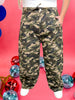 Camo Print High Waist Cropped Pants With Drawstring Waist - Whiskey Skies - BIBI