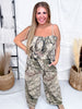 Camo Print Wide Leg Jumpsuit - Whiskey Skies - DAVI & DANI