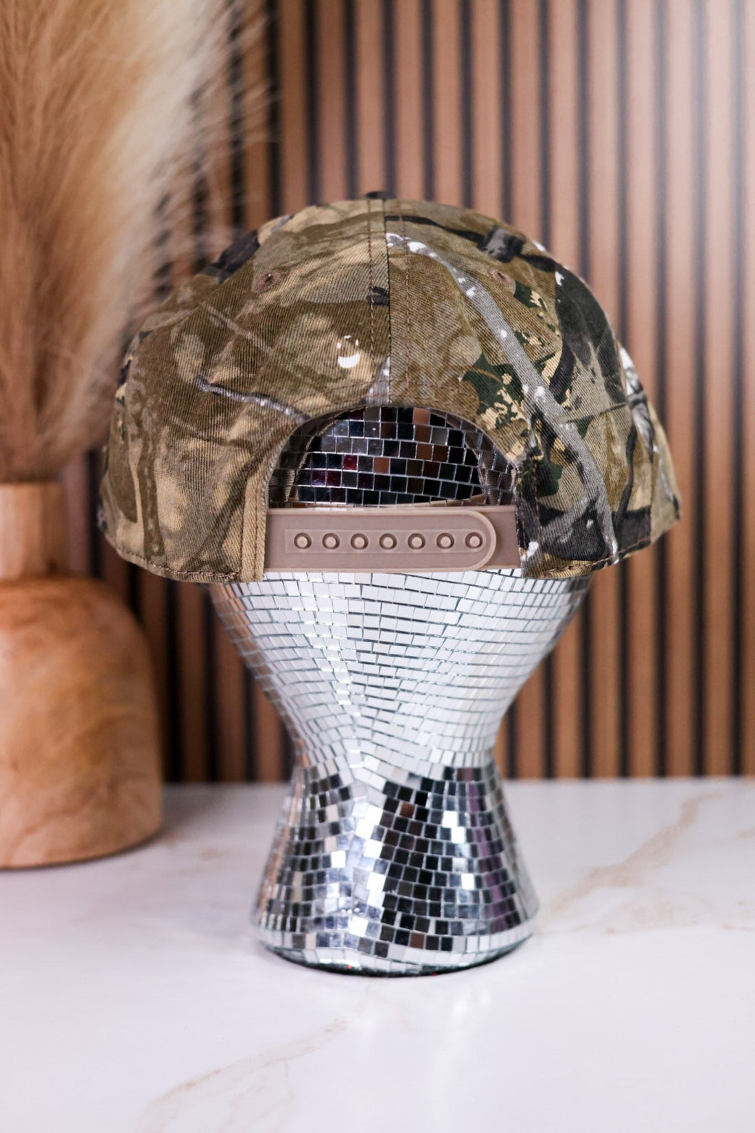 Camo Soft Crown Garage Beer Front Patch Trucker Hat - Whiskey Skies - AMERICAN NEEDLE