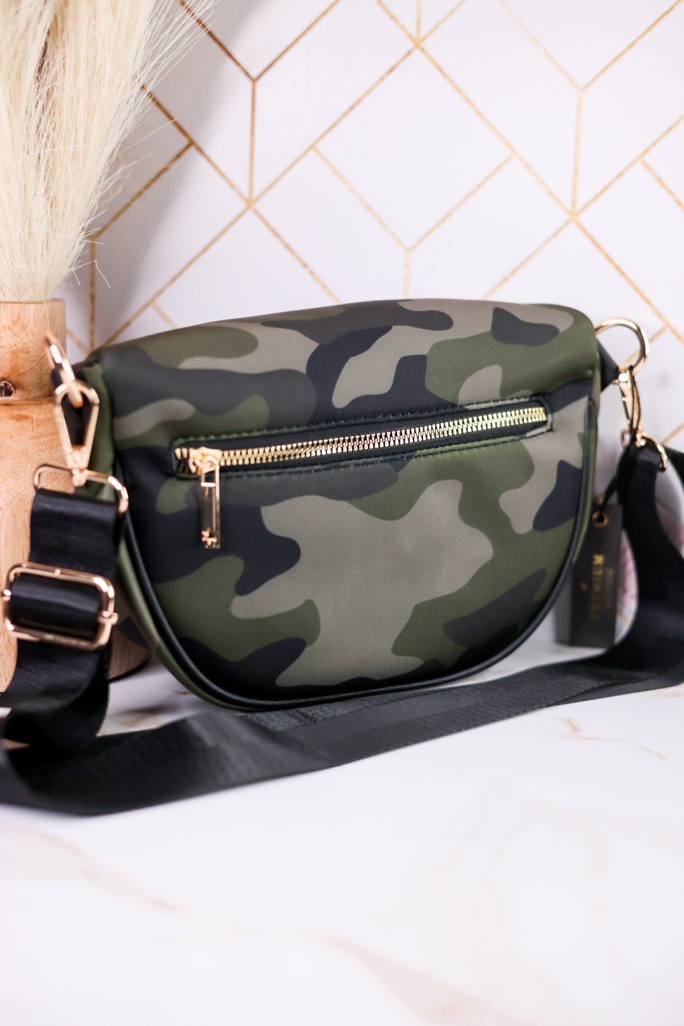 Camouflage Print Day Pack Purse - Whiskey Skies - DM MERCHANDISING