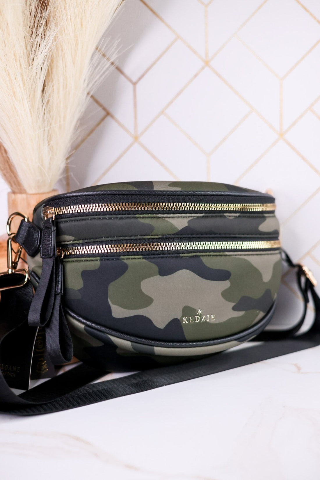 Camouflage Print Day Pack Purse - Whiskey Skies - DM MERCHANDISING