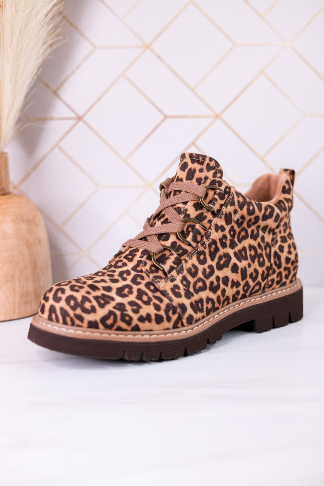 Campfire Leopard Booties - Whiskey Skies - CORKYS FOOTWEAR