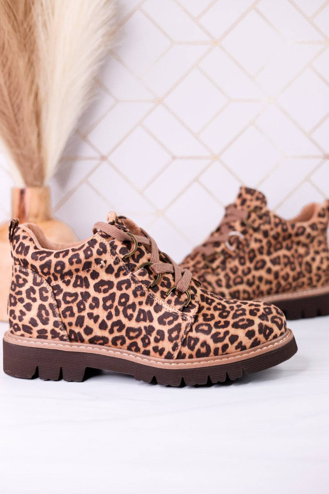 Campfire Leopard Booties - Whiskey Skies - CORKYS FOOTWEAR