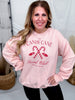 Candy Cane Club Pink Sweatshirt - Whiskey Skies - STATED BRANDS