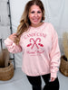 Candy Cane Club Pink Sweatshirt - Whiskey Skies - STATED BRANDS