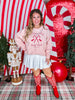Candy Cane Club Pink Sweatshirt - Whiskey Skies - STATED BRANDS