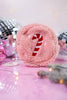 Candy Cane Fuzzy Coin Pouch - Whiskey Skies - THE DARLING EFFECT