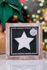 Candy Cane/Star Double Sided Sign FINAL SALE - Whiskey Skies - ADAMS & CO