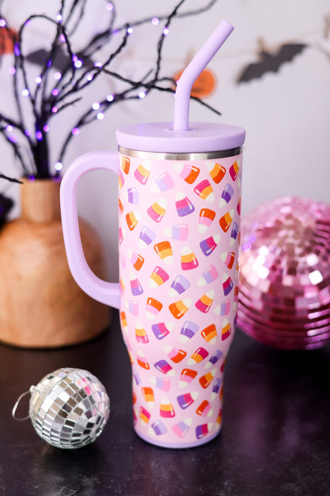 Candy Corn 30oz Mega Mug Tumbler - Whiskey Skies - SWIG LIFE