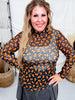 Candy Corn Long Sleeve Mesh Top - Whiskey Skies - STERLING KREEK