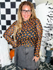 Candy Corn Long Sleeve Mesh Top - Whiskey Skies - STERLING KREEK