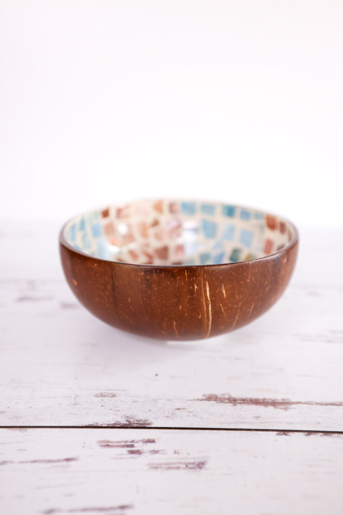 Capiz Shell Tabletop Bowl (3 Styles) - Whiskey Skies - YOUNG'S INC