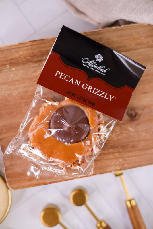 Caramel and Chocolate Pecan Grizzlies - Whiskey Skies - ABDALLAH CANDIES