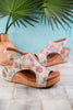 Carley Putty Washed Floral Wedges - Whiskey Skies - CORKYS FOOTWEAR