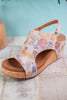Carley Putty Washed Floral Wedges - Whiskey Skies - CORKYS FOOTWEAR