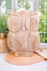 Carved Mango Wood Owl - Whiskey Skies - YOUNG'S INC
