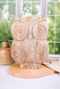 Carved Mango Wood Owl - Whiskey Skies - YOUNG'S INC