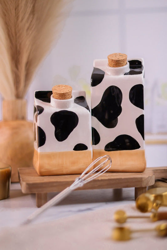 Ceramic Cox Vase Milk Cartons (Set Of Two) - Whiskey Skies - YOUNG'S INC