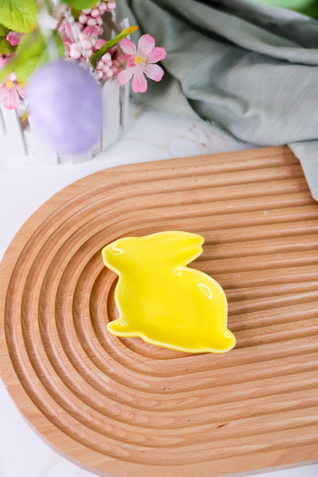 Ceramic Easter Bunny Trinket Tray (3 Colors) - Whiskey Skies - C & F ENTERPRISES