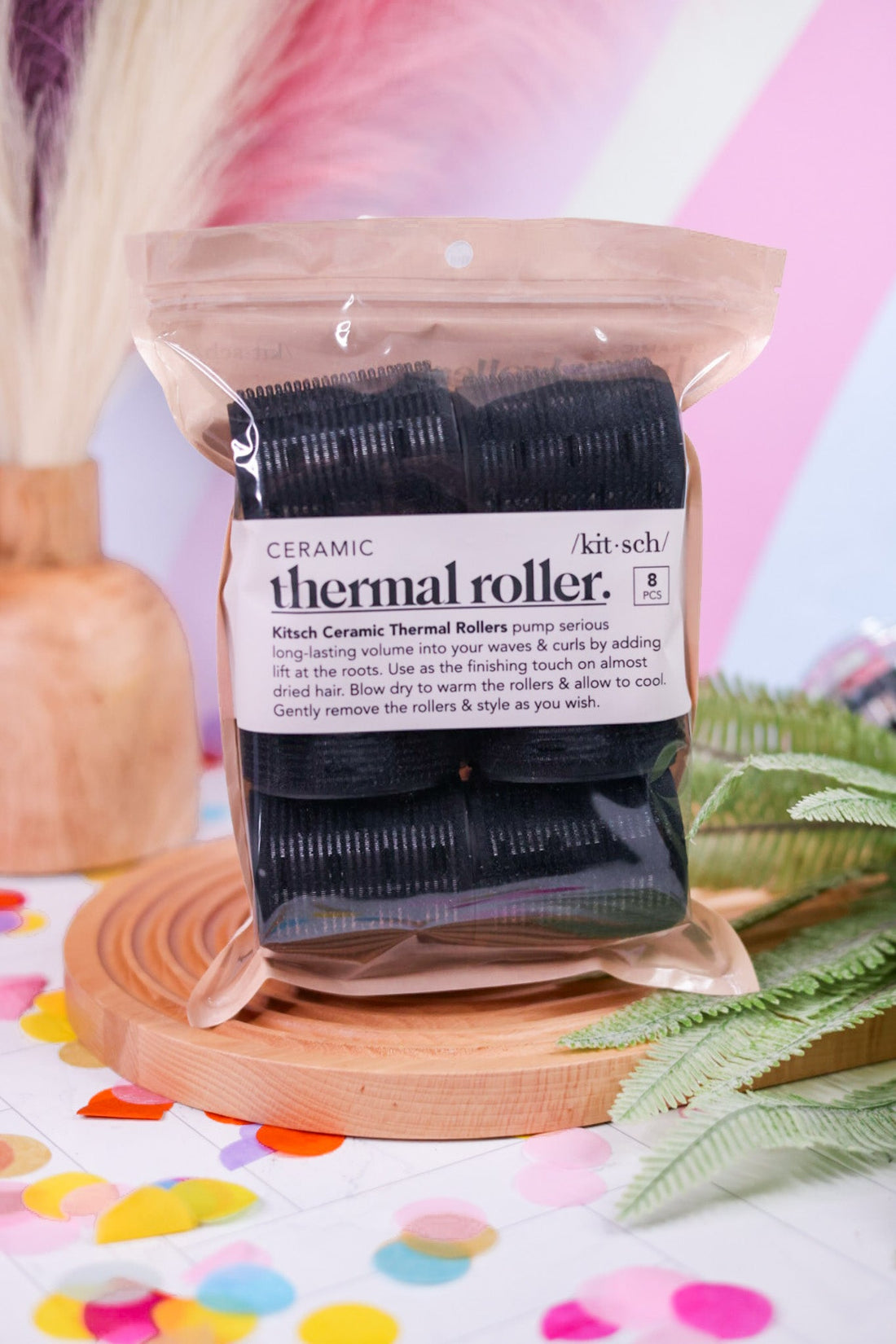 Ceramic Hair Roller 8pc Variety Pack - Whiskey Skies - KITSCH