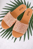 Champagne Rhinestone Pizzazz Sandals - Whiskey Skies - CORKYS FOOTWEAR