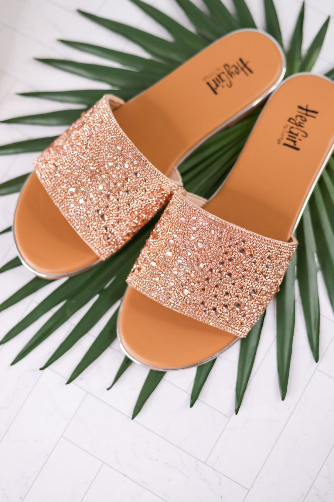 Champagne Rhinestone Pizzazz Sandals - Whiskey Skies - CORKYS FOOTWEAR