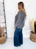 Charcoal Gray Vintage Vibe Cable Knit Sweater - Whiskey Skies - SWEET GENERIS