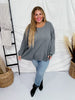 Charcoal Oversized Tunic Top - Whiskey Skies - ANDREE BY UNIT