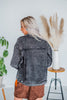 Charcoal Washed And Studded Jacket - Whiskey Skies - ANDREE BY UNIT