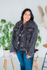 Charcoal Washed And Studded Jacket - Whiskey Skies - ANDREE BY UNIT