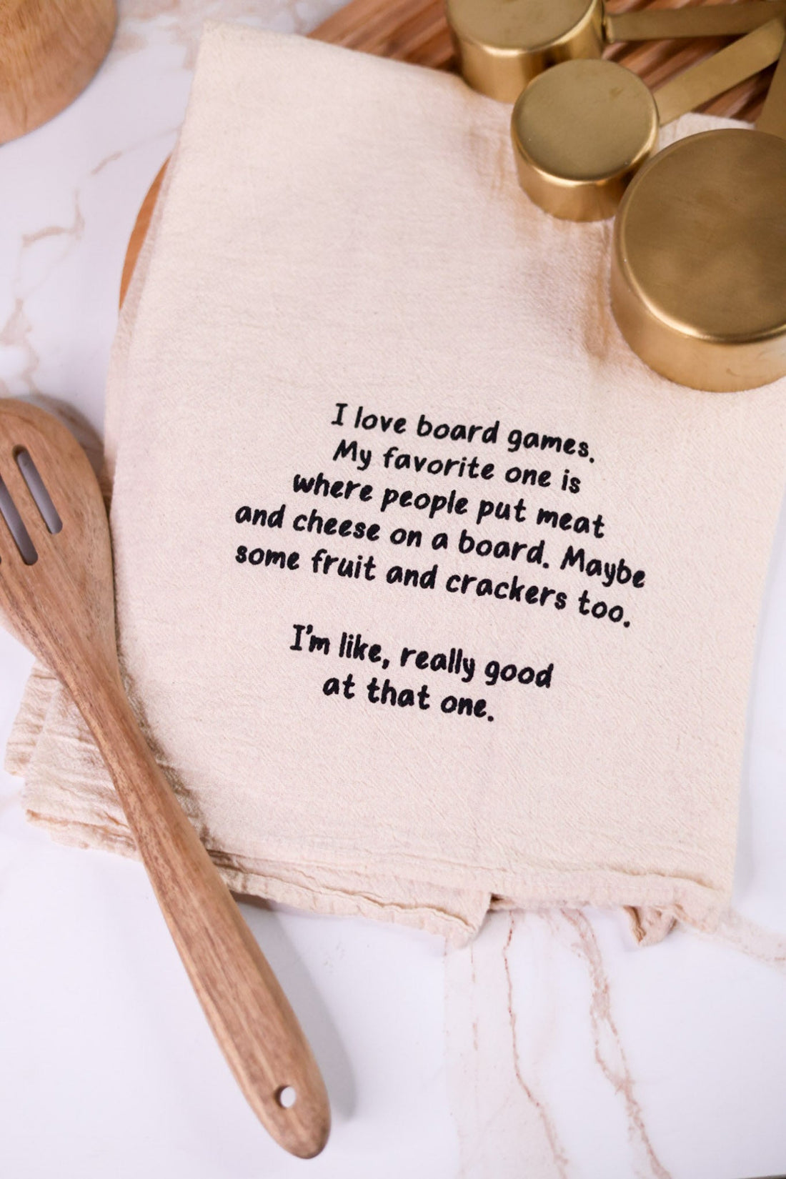 Charcuterie Board Game Kitchen Towel - Whiskey Skies - ELLEMBEE