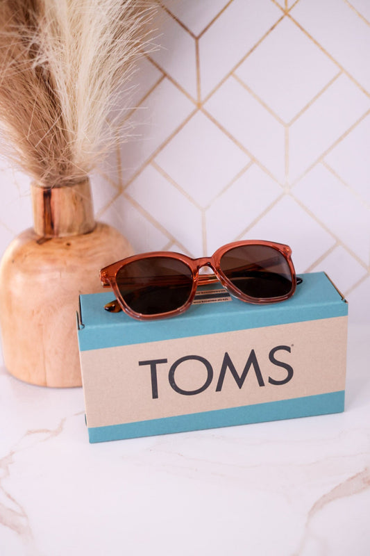 Charmaine Sunglasses In Apricot Crystal - Whiskey Skies - TOMS