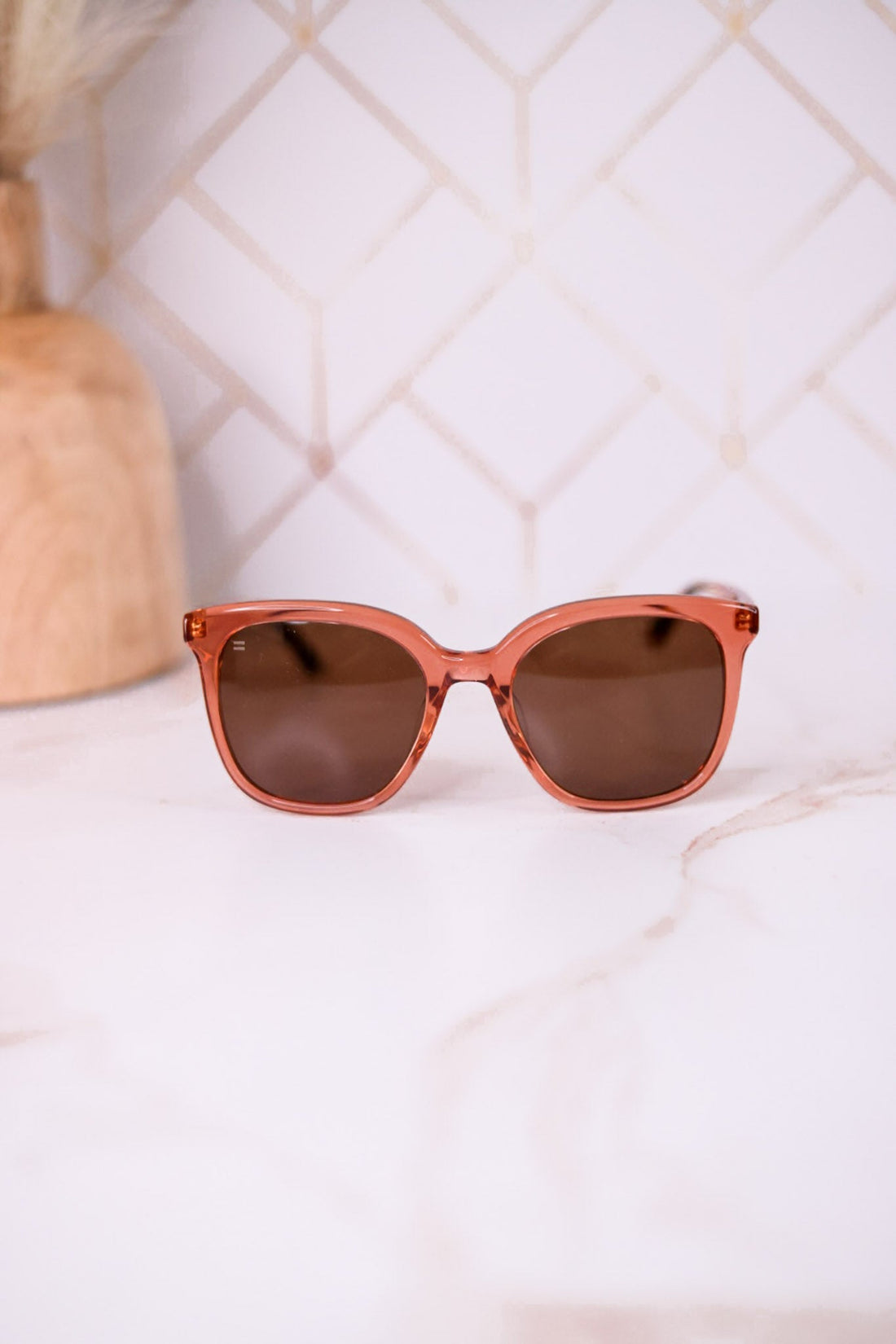 Charmaine Sunglasses In Apricot Crystal - Whiskey Skies - TOMS